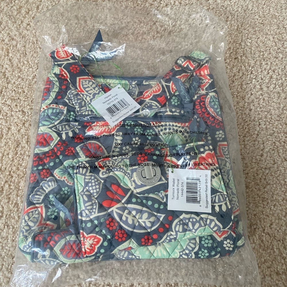 NWT Vera Bradley crossbody purse and matching wallet